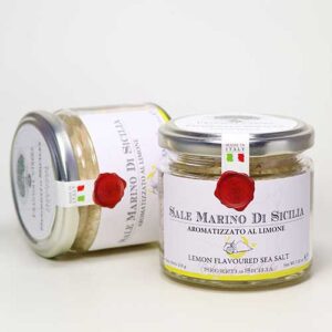 Meersalz mit Zitrone – Sale Marino di Sicilia Aromatizzato al Limone