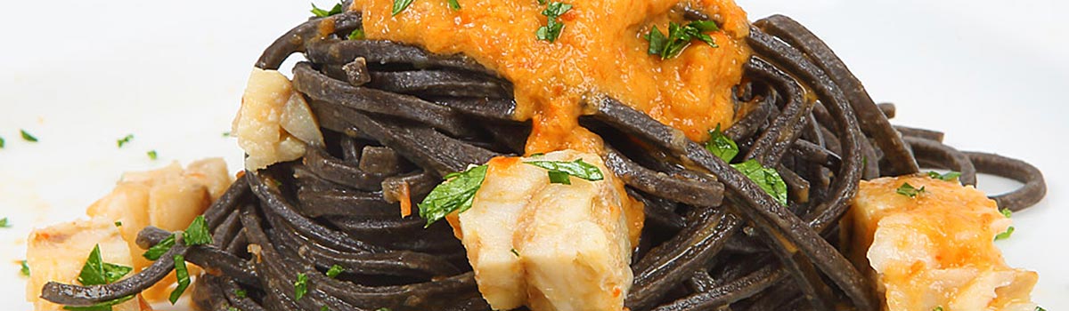 Chitarrine con Nero di Seppia