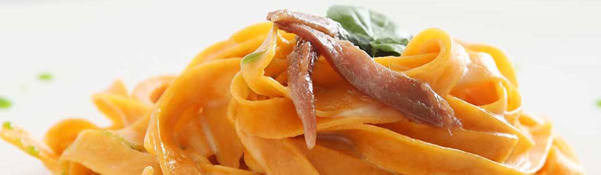 Fettuccine al Pomodoro alle Alici von La Pasta di Aldo