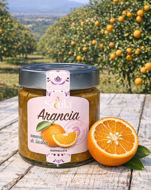 Marmellata di Arance amare Bitterorangen-Marmelade aus sizilianischen-Orangen