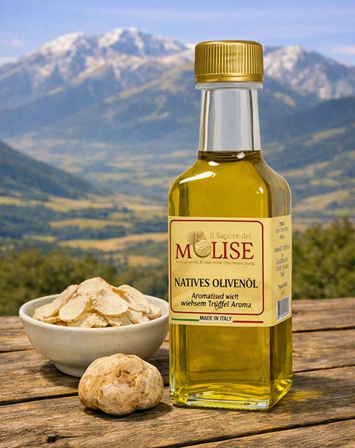 Natives Olivenöl extra, aromatisiert mit weißem Trüffel-Aroma