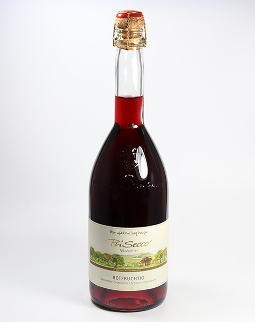 PriSecco Rotfruchtig von der Manufaktur Jörg Geiger, 0,75l, Alkoholfrei!