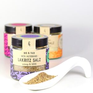 Lakritz Salz - Gewürzzubereitung von Meta Hiltebrand, SoulSpice BIO & FAIR 70g