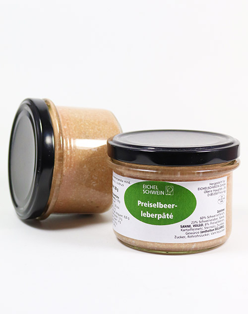 Preiselbeer-Leberpâté vom EICHELSCHWEIN von der Waldweide 200g