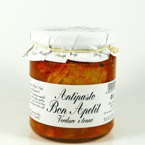 Tradionelle Gemüsevorspeise mit Thunfischfilets - Antipasto Bon Apetit Verdure e Tonno (Piemont)