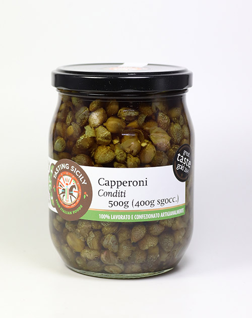 Eingelegte Kapern - Capperoni conditi, Great Taste GOLD 500g