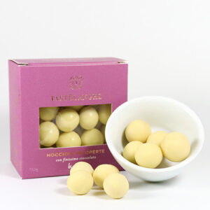 Piemont-Haselnüsse in weißer Schokolade - Nocciole Ricoperta Cioccolato bianco 110g