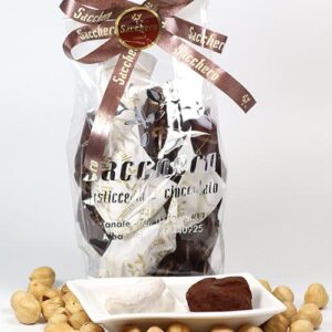 Trüffel-Pralinen gemischt schwarz/weiß - Tartufi bianco & nero, Pasticceria Sacchero