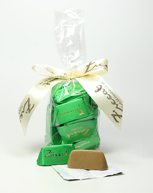 Gianduiotti pistacchio, Pistazien-Pralinen aus Turin 200g