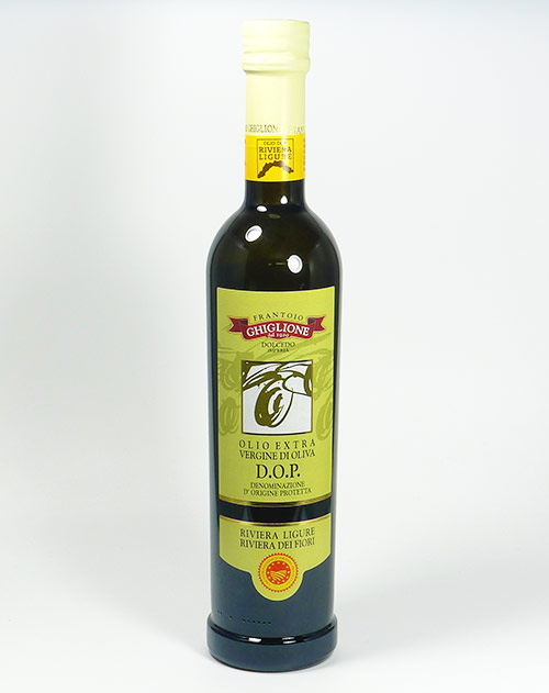 Natives Olivenöl extra D.O.P. Riviera Ligure, Riviera dei Fiori, 100% Taggiasca 500ml Ghiglione