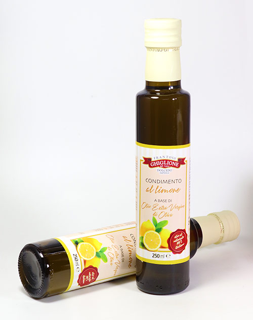 Würzöl - Condimento al Limone a base di Olio Extra Vergine di Oliva, Frantoio Ghiglione 250ml