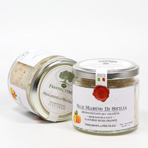 Sale Marino di Sicilia aromatizzato all' Arancia - Natürlich aromatisiertes Meersalz 200g