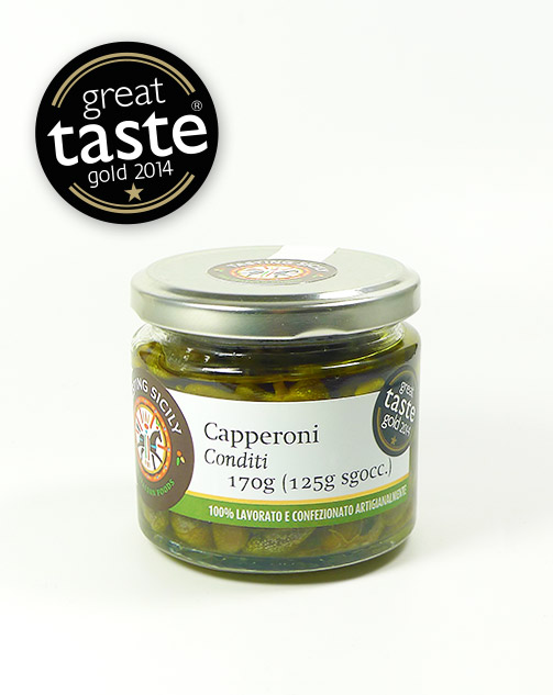 Eingelegte Kapern - Capperoni conditi, Great Taste GOLD 170g