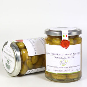 Olive Verdi Schiacciate in Salamoia Nocellara Etnea 290g/220g