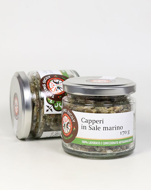 Kapern in Meersalz (Insel Salina) - Capperi in Sale marino 170g