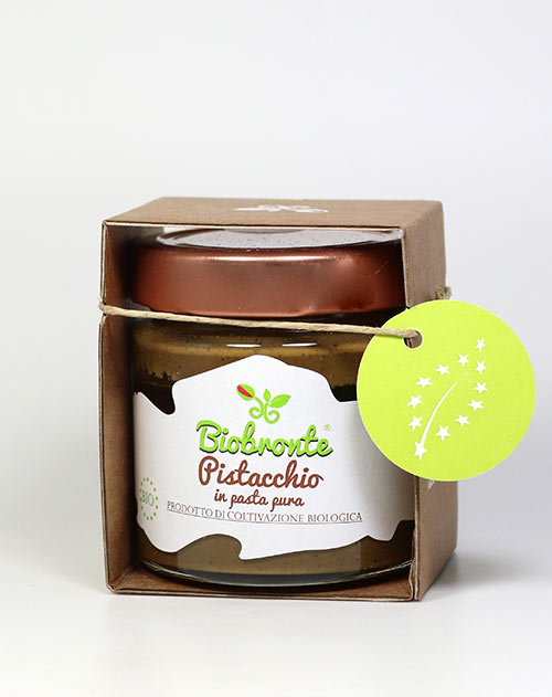 Pistazienmus aus Bronte Pistazien D.O.P. BIO - Pistacchio in pasta pura D.O.P. BIO 150g – Bild 2