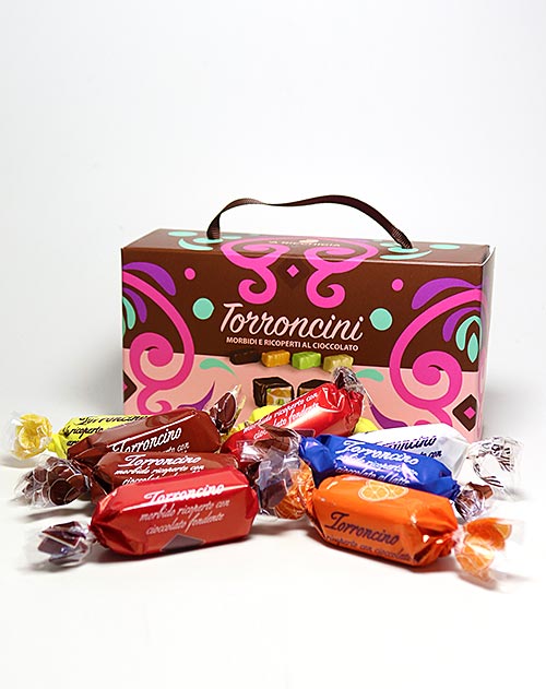 Torroncini Morbidi e Ricoperta al Cioccolato - Handgemachtes Nougat aus Sizilien 250g