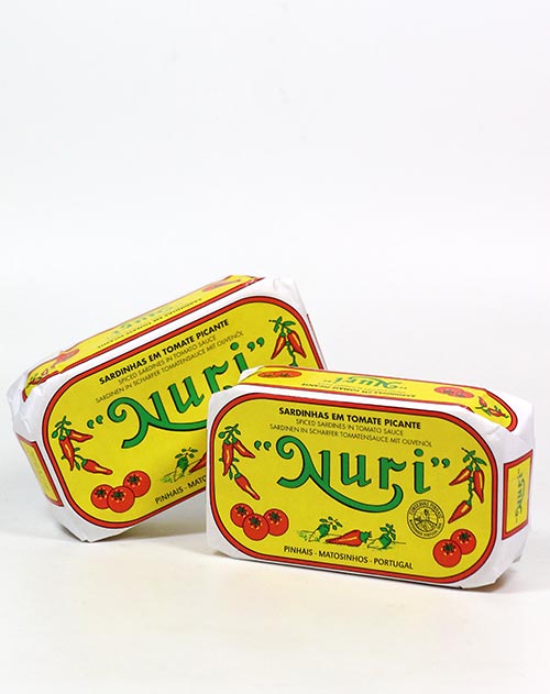 Sardinen in scharfer Tomatensauce - Sardinhas em Tomate Picante 125g/90g Nuri