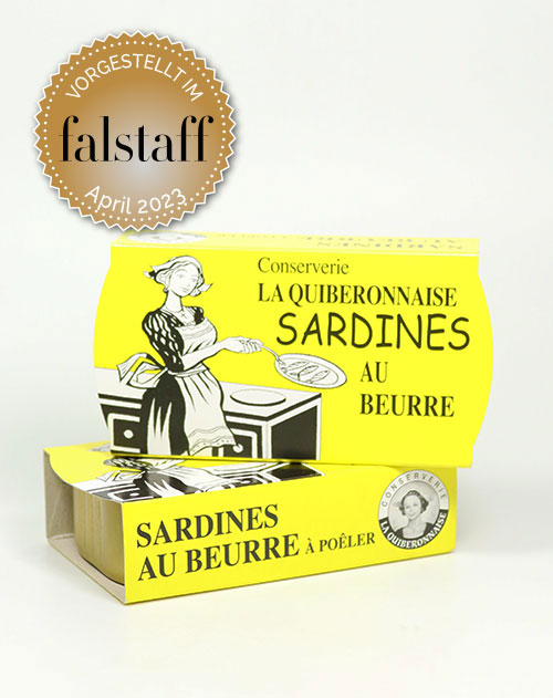 Sardinen in bester bretonischer Butter - Sardines au Buerre Bordier, Jahrgang 2023, Frankreich 115g
