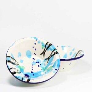 Kleine Keramik-Schüssel Sardinen-Motiv 11,5 cm, ofenfest (Portugal)