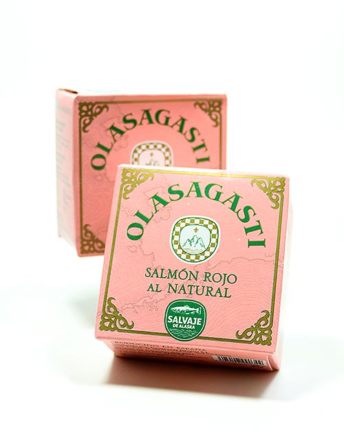 Salmon Rojo al Natural - Wilder Rotlachs (Sockeye) in Lake, Baskenland 120g/81g