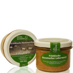 Fränkische Hausmacher Leberwurst EICHELSCHWEIN Waldweide