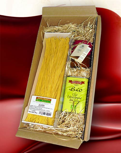 Präsentbox "Pasta, Salsa & Öl"