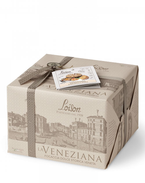 Traditioneller Panettone mit Aprikosen - Veneziana Albicocca e Spezie von Loison 600g