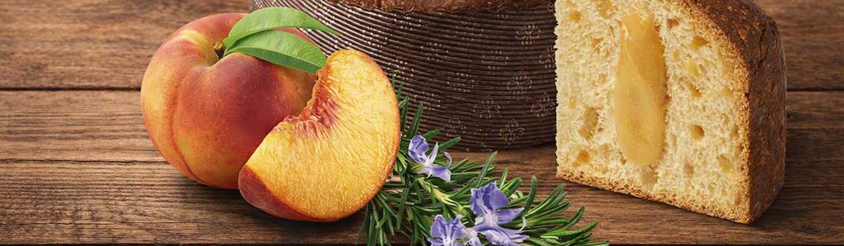 Panettone mit Pfirsich und Rosmarin – Panettone PeachMary von Loison, 750g