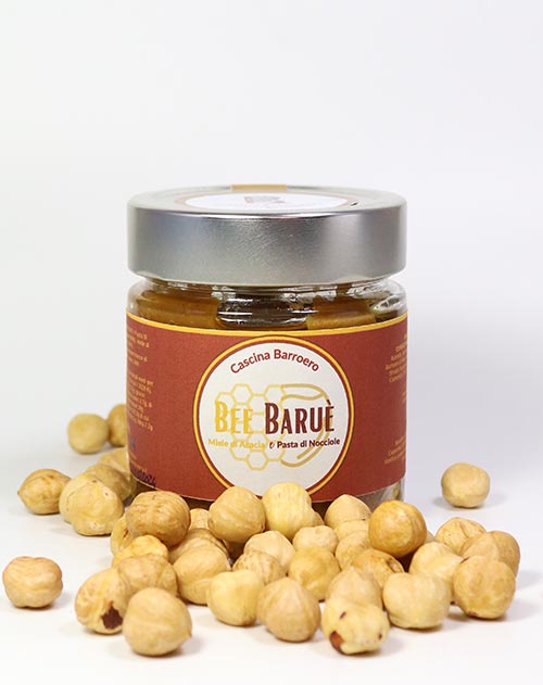 Haselnussmus mit Akazienhonig - Bee Baruè - Cascina Barroero 200g