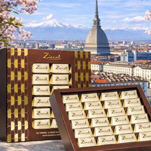 Scatola Gianduiotti Feinste Gianduja-Pralinen von Ziccat aus Turin