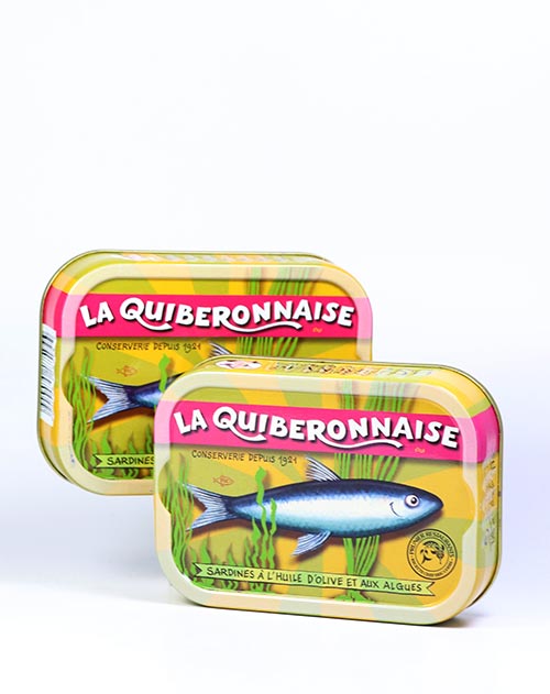 Sonderangebot: Jahrgangsardinen 2022 mit Olivenöl und Meeresalgen - Sardines à l'Huile d'Olive et aux Algues 115g