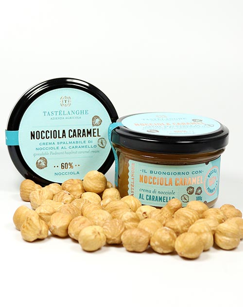 SONDERANGEBOT Nuss-Karamell-Creme - Crema di Nocciole al Caramello 100g