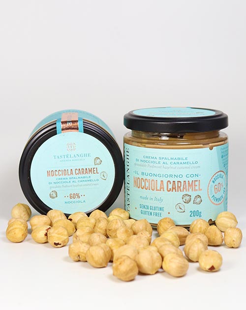 SONDERANGEBOT Nuss-Karamell-Creme - Crema di Nocciole al Caramello 200g