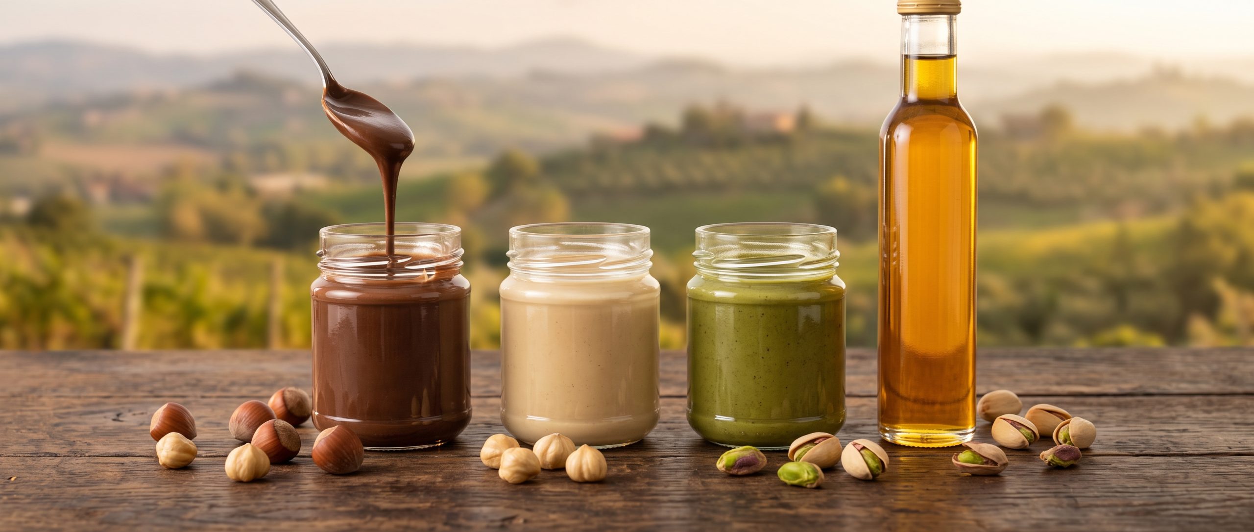 Nusscreme, Nussmus & Nussöl kaufen – vom Piemont bis Bronte