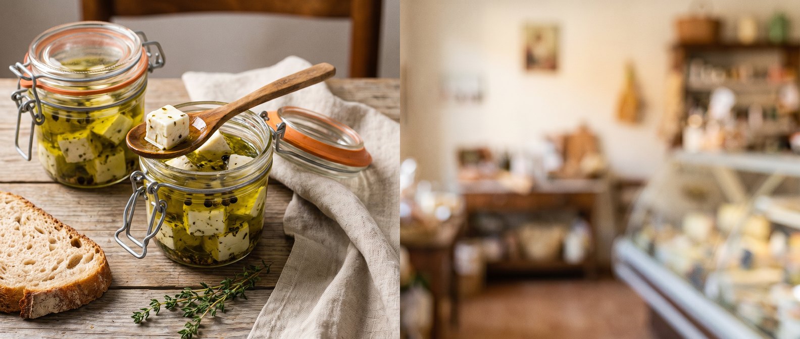 Robiola kaufen – piemontesischer Frischkäse, in Olivenöl eingelegt