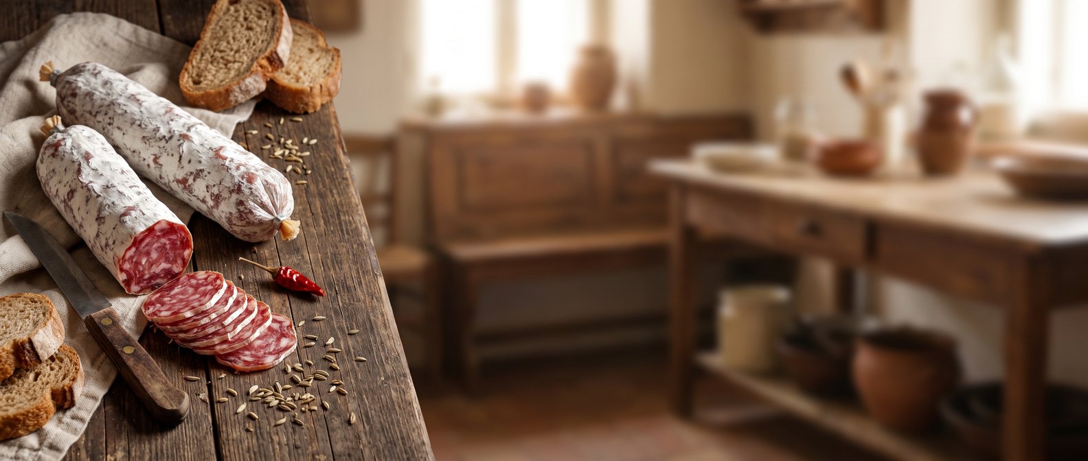 Salami vom Eichelschwein kaufen – klassisch, Chili und Fenchel