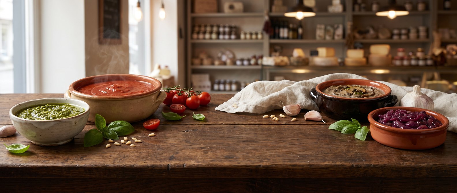 Italienische Saucen & Pesto kaufen – aus kleinen Manufakturen