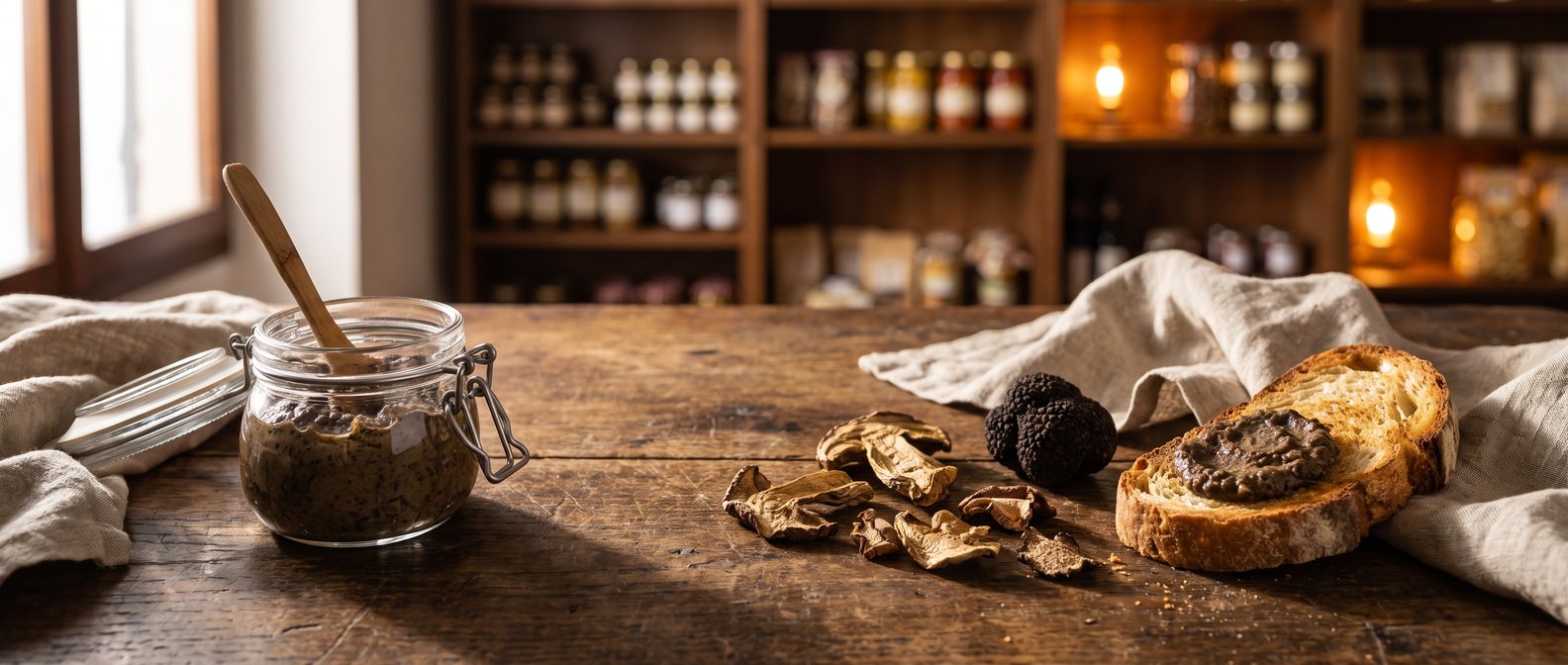 Trüffelsauce kaufen – mit Steinpilzen, Champignons & Sommertrüffel