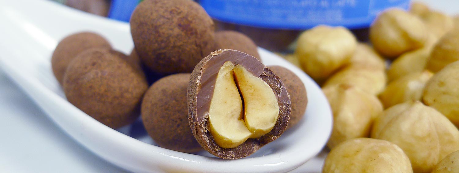 BIO Nocciole ricoperte di Cioccolato al Latte